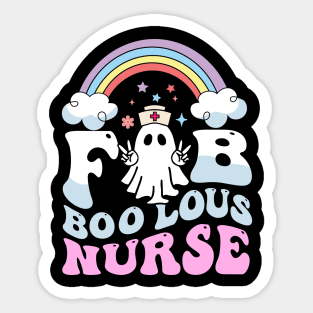 Fab Boo Lous Nurse Sticker